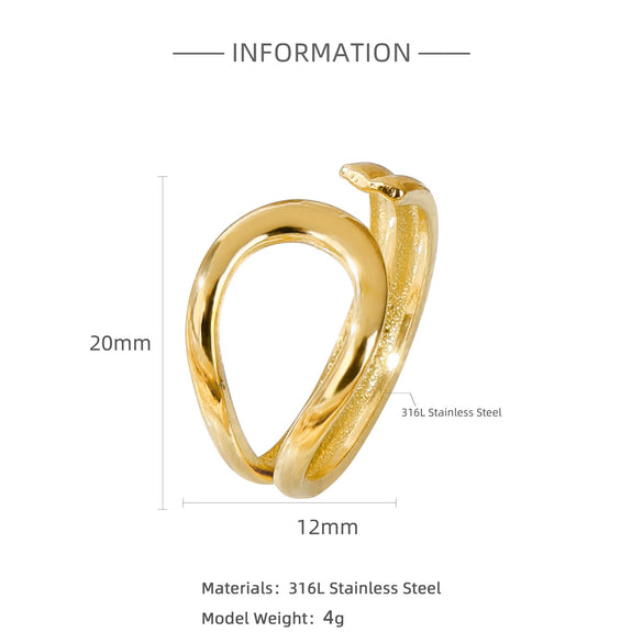 Wholesale Ring Stainless Steel 18K Gold Electroplated Pink Square Diamond Geometric Style Women's