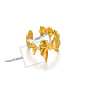 Wholesale Ring Stainless Steel 18K Gold Plated Geometric And Flowers Styling For Women
