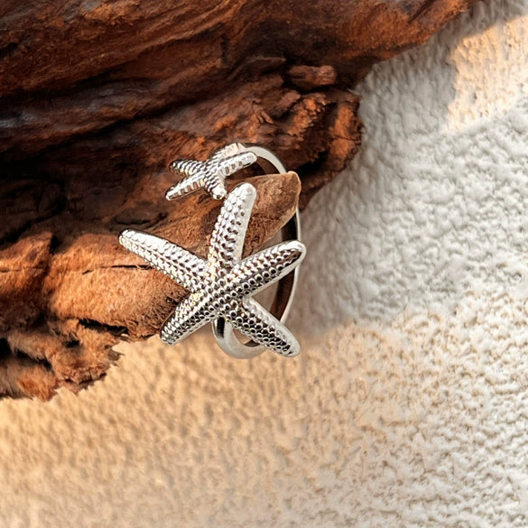 Wholesale Ring Stainless Steel Natural Geometric Heart Shape Electroplated Unisex