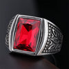 Wholesale Ring Stainless Steel Personality Flower Pattern Polishing Men's Unisex