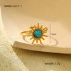 Wholesale Ring Stainless Steel Retro Light Luxury Style Electroplating