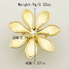 Wholesale Ring Stainless Steel Retro Trendy Fivepointed Star Heartshaped Hollow Flower Design Electroplated