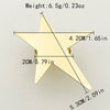 Wholesale Ring Stainless Steel Retro Trendy Fivepointed Star Heartshaped Hollow Flower Design Electroplated