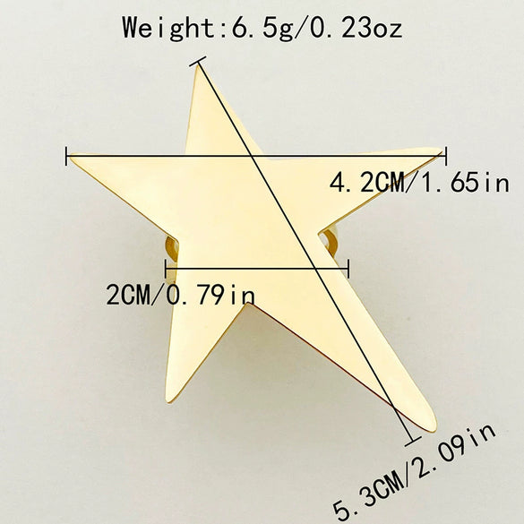 Wholesale Ring Stainless Steel Retro Trendy Fivepointed Star Heartshaped Hollow Flower Design Electroplated