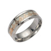 Wholesale Ring Stainless Steel Retro Trendy Unisex With Letters Numbers Text Epoxy