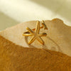 Wholesale Ring Stainless Steel Starfish Fashionable Electroplating Nonfading Highend