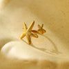 Wholesale Ring Stainless Steel Starfish Fashionable Electroplating Nonfading Highend