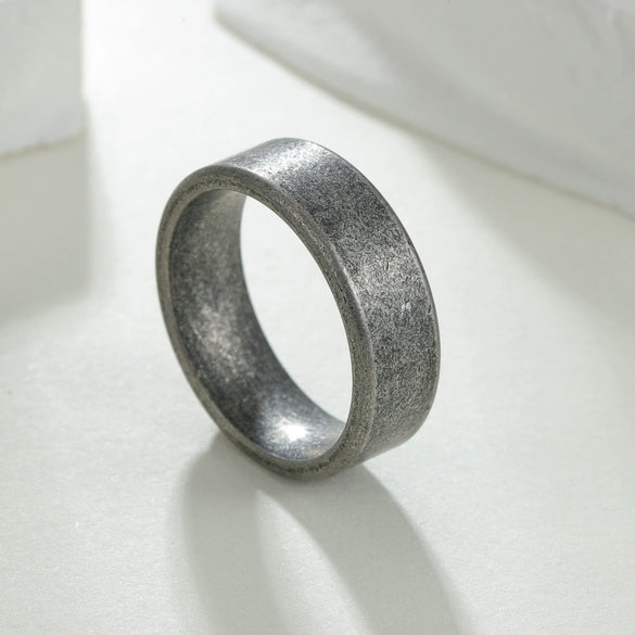 Wholesale Ring Stainless Steel U Shape Distressed Minimalist Unisex Jewelry