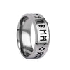 Wholesale Ring Stainless Steel Viking Style With Letters Numbers Text Electroplated