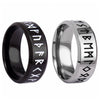 Wholesale Ring Stainless Steel Viking Style With Letters Numbers Text Electroplated
