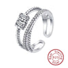 Wholesale Ring 925 Sterling Silver Cross Drop Shape Trendy Stylish Classy Adjustable