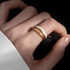 Wholesale Ring 925 Sterling Silver Doublelayer Epoxy Enamel Geometric Style Electroplated For Women
