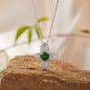 Wholesale Ring 925 Sterling Silver Flower Pattern Light Luxury Design Set With Gems For Women