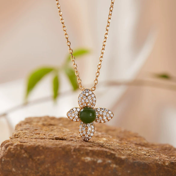 Wholesale Ring 925 Sterling Silver Flower Pattern Light Luxury Design Set With Gems For Women
