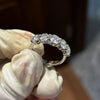 Wholesale Ring 925 Sterling Silver Geometric Design Diamond