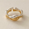 Wholesale Ring 925 Sterling Silver Geometric Electroplated Natural Curve