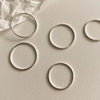 Wholesale Ring 925 Sterling Silver Geometric Electroplated Simple Thin Ring