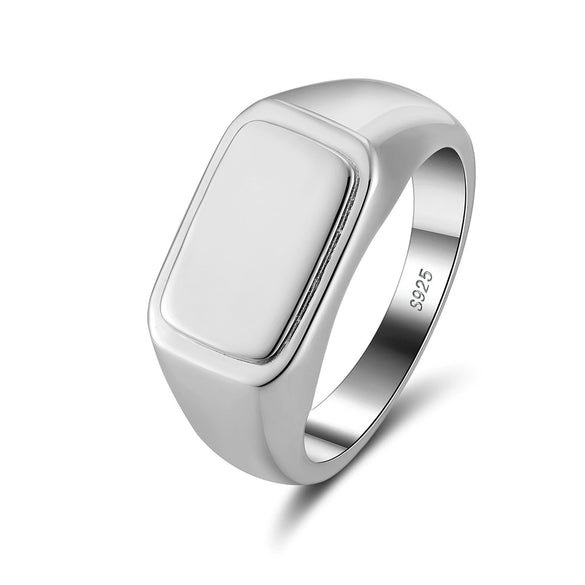 Wholesale Ring 925 Sterling Silver Geometric Electroplated