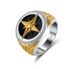Wholesale Ring 925 Sterling Silver Geometric Electroplated