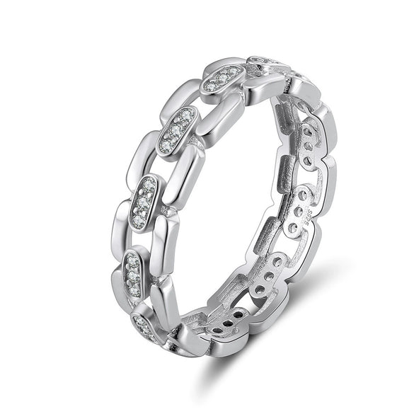 Wholesale Ring 925 Sterling Silver Geometric Electroplated