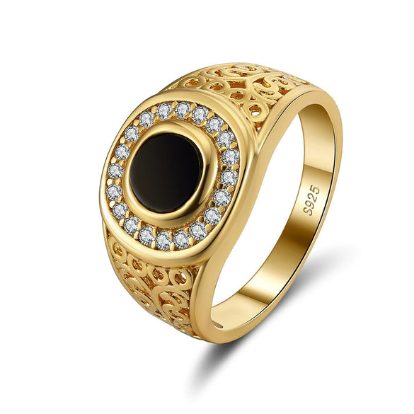Wholesale Ring 925 Sterling Silver Geometric Electroplated