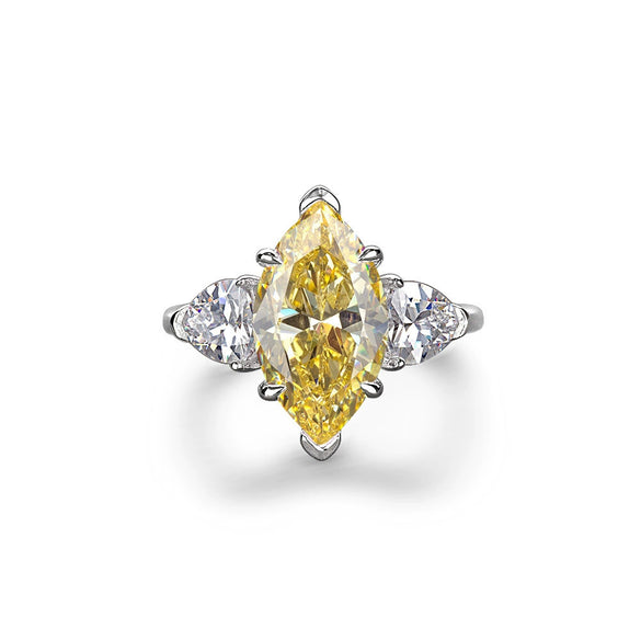 Wholesale Ring 925 Sterling Silver Geometric Electroplating