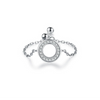 Wholesale Ring 925 Sterling Silver Geometric Hollow Microinlay Seiko Design Women's Jewelry