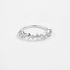 Wholesale Ring 925 Sterling Silver Geometric Irregular Design Microinlaid Zircon Electroplated