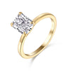 Wholesale Ring 925 Sterling Silver Geometric Light Luxury Style With Snowflake Cut Zircon And Simulation Diamond Electroplated For Women