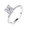 Wholesale Ring 925 Sterling Silver Geometric Light Luxury Style With Snowflake Cut Zircon And Simulation Diamond Electroplated For Women