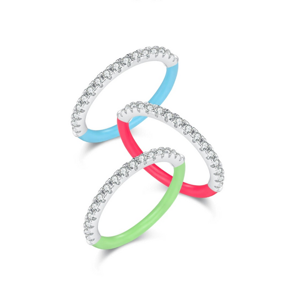 Wholesale Ring 925 Sterling Silver Geometric Micro Inlay For Women