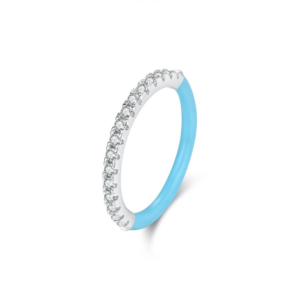 Wholesale Ring 925 Sterling Silver Geometric Micro Inlay For Women