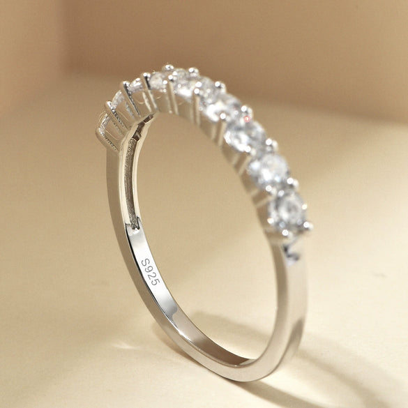 Wholesale Ring 925 Sterling Silver Geometric Microinlaid Zircon Electroplated Fashion Ol Style