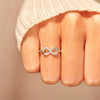 Wholesale Ring 925 Sterling Silver Geometric Pattern Inlaid Zircon