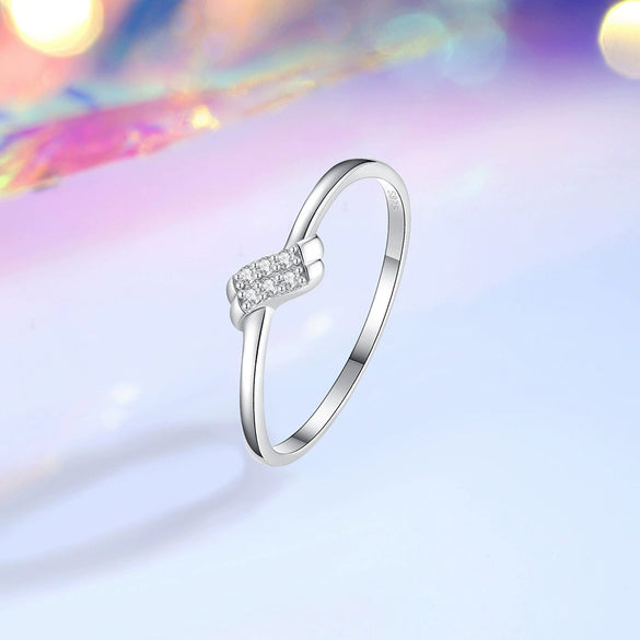 Wholesale Ring 925 Sterling Silver Geometric Simple Design