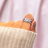 Wholesale Ring 925 Sterling Silver Geometric Style Electroplating