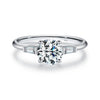 Wholesale Ring 925 Sterling Silver Geometric Style Gem Inlaid For Women