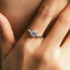 Wholesale Ring 925 Sterling Silver Geometric Style Gem Inlaid For Women
