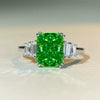 Wholesale Ring 925 Sterling Silver Geometric Style Ice Flower Cut Electroplating