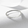 Wholesale Ring Sterling Silver Geometric Zircon Set With Diamonds Women's Simple Luxury Style
