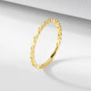 Wholesale Ring Sterling Silver Geometric Zircon Set With Diamonds Women's Simple Luxury Style