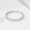 Wholesale Ring Sterling Silver Geometric Zircon Set With Diamonds Women's Simple Luxury Style