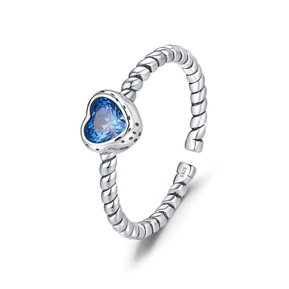 Wholesale Ring 925 Sterling Silver Heartshaped Distressed Vintage Style For Women