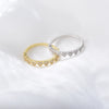 Wholesale Ring 925 Sterling Silver Heartshaped Zircon Retro Elegant