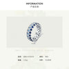 Wholesale Ring 925 Sterling Silver Inlaid Colored Diamond Geometric Light Luxury Style