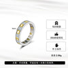 Wholesale Ring Sterling Silver Inlaid Square Zirconium Original Design Geometric Electroplated