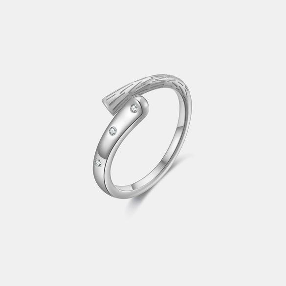 Wholesale Ring 925 Sterling Silver Irregular Geometric Electroplated Platinum 18K Gold Unisex