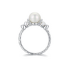 Wholesale Ring 925 Sterling Silver Literary Natural Geometric Inlaid With Pearls