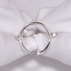 Wholesale Ring 925 Sterling Silver Microinlaid Zircon Geometric Electroplated