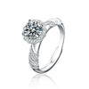 Wholesale Ring 925 Sterling Silver Moissanite Geometric Style Seiko